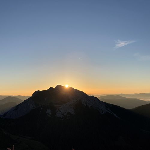 Sonnenaufgang am Präbichl